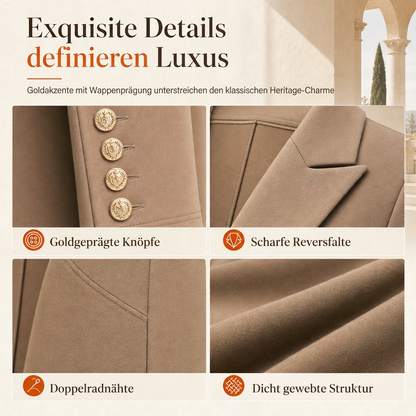🛍️✨Elegantes herbstliches 2-Teiler-Outfit für Damen mit Retro-Langmantel und schlichter Hose