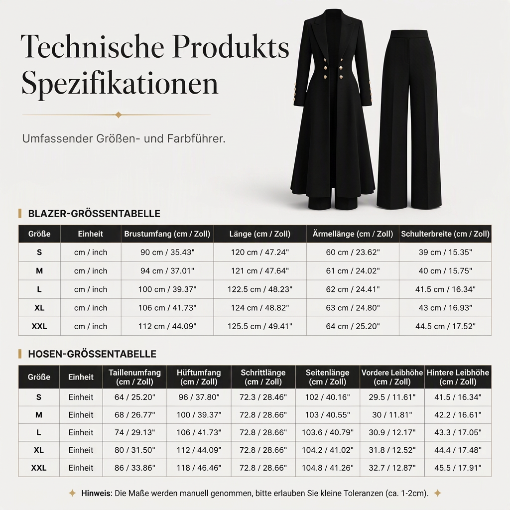 🛍️✨Elegantes herbstliches 2-Teiler-Outfit für Damen mit Retro-Langmantel und schlichter Hose