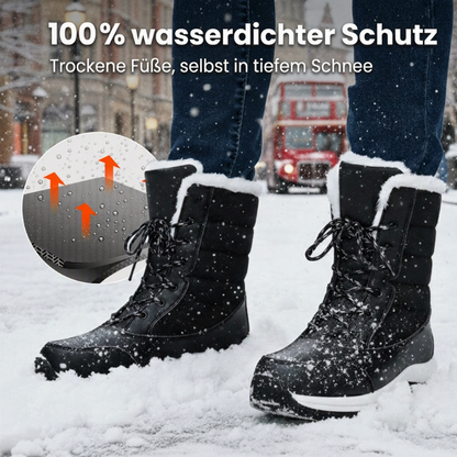 🔥 50% RABATT ❄️ Wasserdichte, plüschgefütterte Schnee-Stiefeletten für Damen – wadenhoch