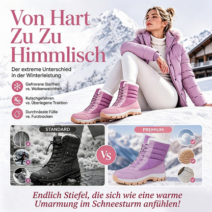 🔥 50% RABATT ❄️ Wasserdichte, plüschgefütterte Schnee-Stiefeletten für Damen – wadenhoch