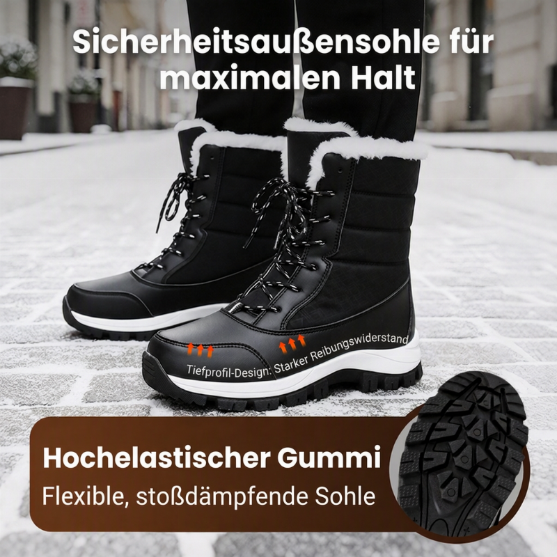 🔥 50% RABATT ❄️ Wasserdichte, plüschgefütterte Schnee-Stiefeletten für Damen – wadenhoch