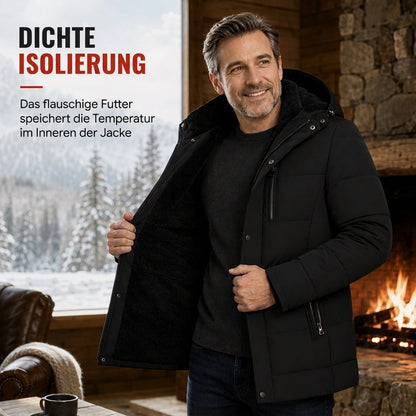 🔥Räumungsverkauf🔥Winterjacke für Herren, mittellang, wattiert, business-elegant, lässige Baumwolljacke für Männer im mittleren Alter