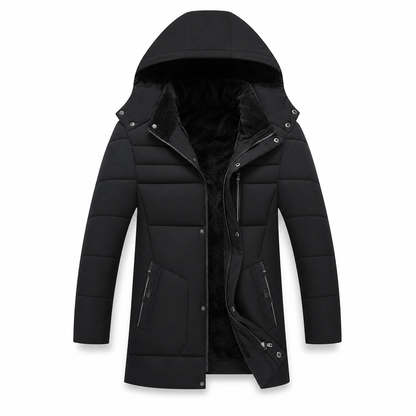 🔥Räumungsverkauf🔥Winterjacke für Herren, mittellang, wattiert, business-elegant, lässige Baumwolljacke für Männer im mittleren Alter