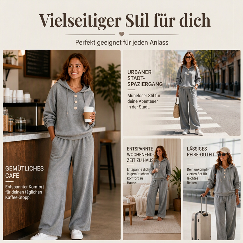 📢🎉50%Rabatt!!!🛍️✨Freizeit-Hoodie und Lounge-Hosen Set für Damen