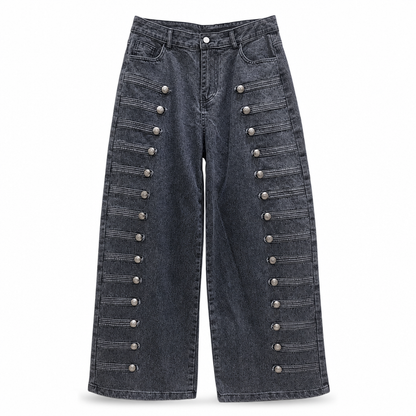 📢Nur heute: 50% Rabatt + versandkostenfrei!📢 Damen Retro Jeans mit hoher Taille und geschwungenem Bein