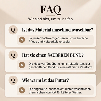 🥳Gratis Versand!🥳  Damen thermische Wide-Leg-Jeans mit hohem Bund