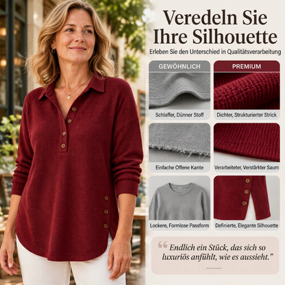 📢🎉50%Rabatt!!!🛍️✨Damen-Langarmoberteil aus Waffelstrick