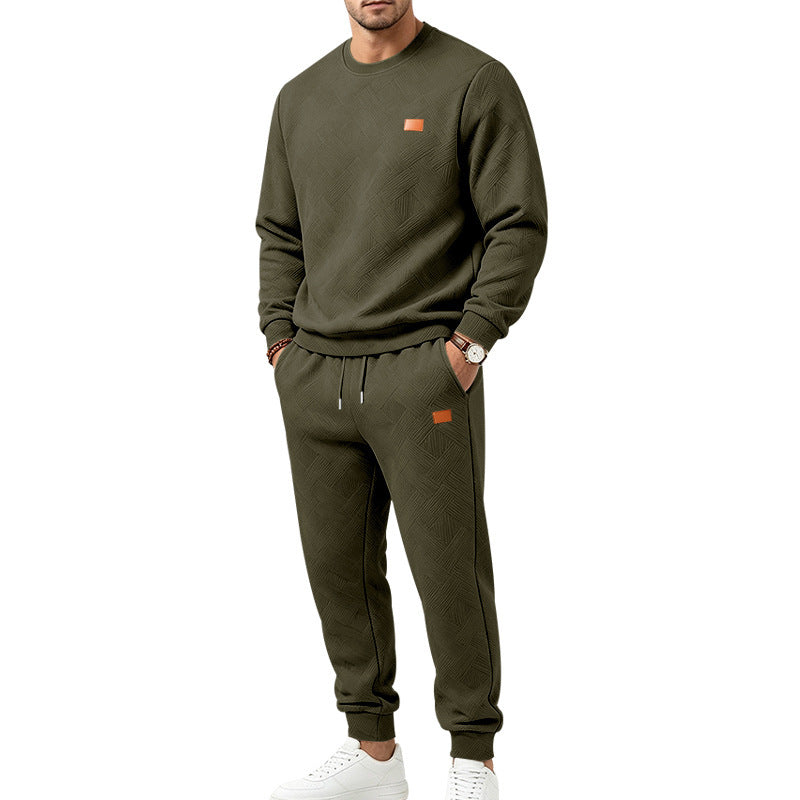 📢🎉50%Rabatt!!!🛍️✨Freizeit Sportset für Herren mit strukturiertem Jacquard