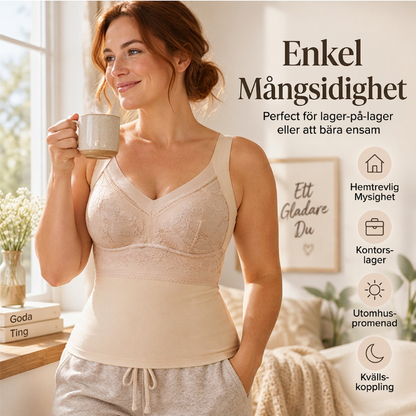 🔥Thermounterhemd für Damen in Slim-Fit-Passform mit integriertem Bügel-BH