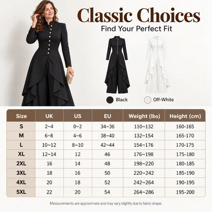 🛍️✨Elegantes zweiteiliges Damen-Outfit: Langmantel mit weitem Bein