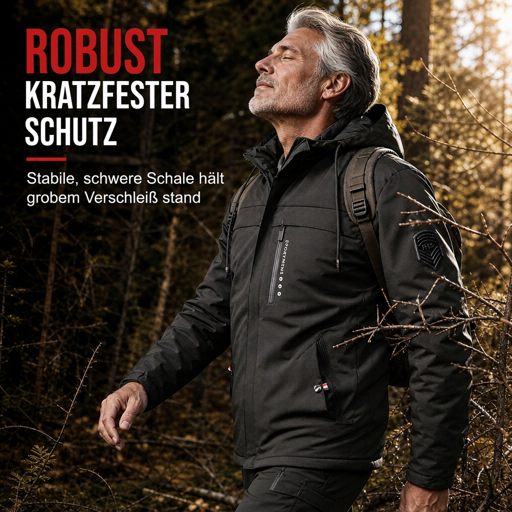 ✨Herren amerikanisch-retro Mantel mit Plüschfutter, lockere Passform für Frühling und Herbst