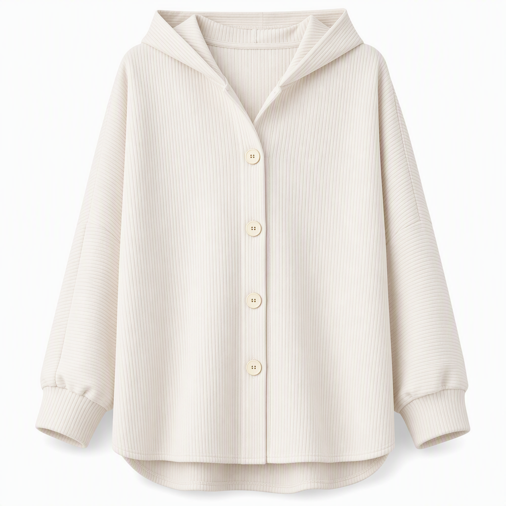 🔥 50% RABATT! Lässige, weite Damen-Kapuzenjacke aus Cord – bequem & vielseitig