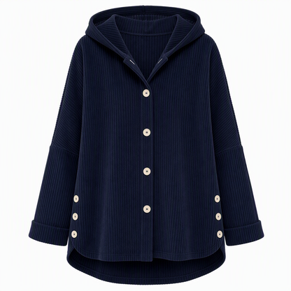 🔥 50% RABATT! Lässige, weite Damen-Kapuzenjacke aus Cord – bequem & vielseitig