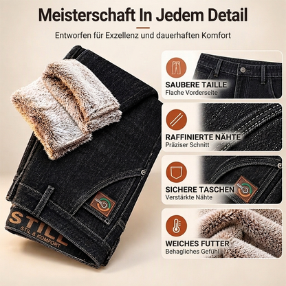 🔥 Nur heute 50 %! Herrenjeans mit dickem Plüschfutter und Stretch