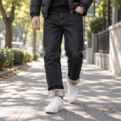 🔥 Nur heute 50 %! Herrenjeans mit dickem Plüschfutter und Stretch