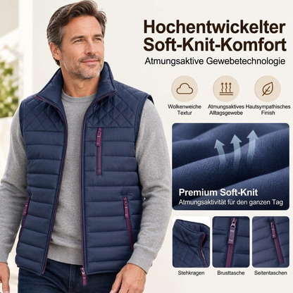 Steppweste für Herren mit warmem Futter