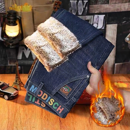 🔥 Nur heute 50 %! Herrenjeans mit dickem Plüschfutter und Stretch