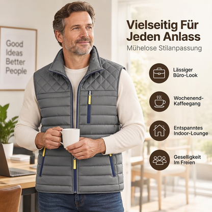 Steppweste für Herren mit warmem Futter