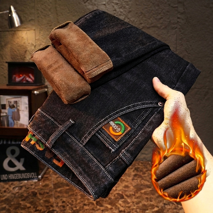🔥 Nur heute 50 %! Herrenjeans mit dickem Plüschfutter und Stretch
