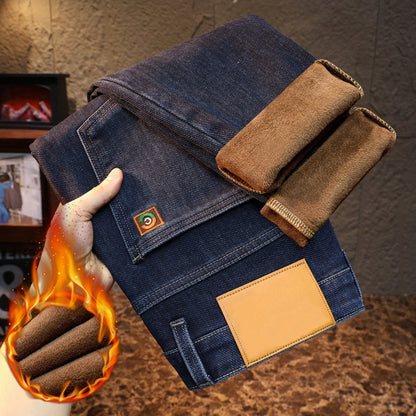 🔥 Nur heute 50 %! Herrenjeans mit dickem Plüschfutter und Stretch