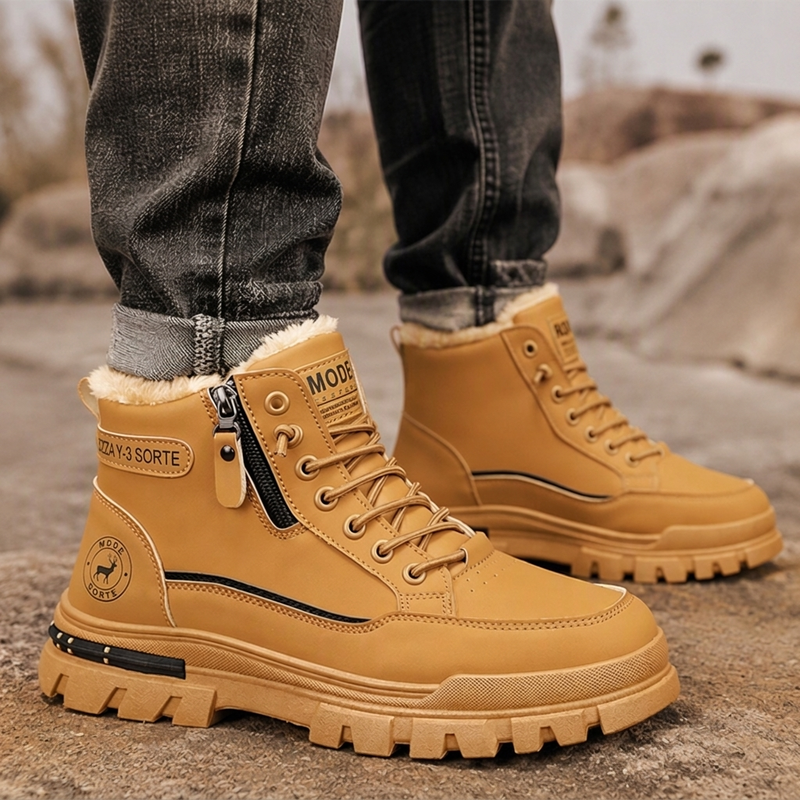 🚨Beeil dich!🚨 Warme Winterstiefel für Herren mit rutschfester Sohle und weichem Futter
