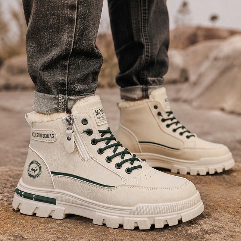 🚨Beeil dich!🚨 Warme Winterstiefel für Herren mit rutschfester Sohle und weichem Futter