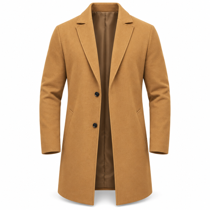 📢🎉🛍️✨Klassischer einreihiger Trenchcoat für Herren, Business-Casual Premium Windbreaker