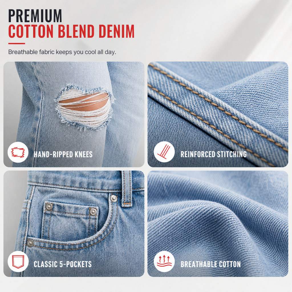 🔥50% Rabatt!🔥 Damen Jeans mit hohem Bund, ausgefranst und Wide-Leg
