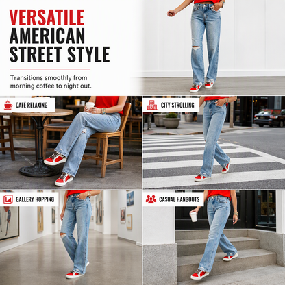 🔥50% Rabatt!🔥 Damen Jeans mit hohem Bund, ausgefranst und Wide-Leg