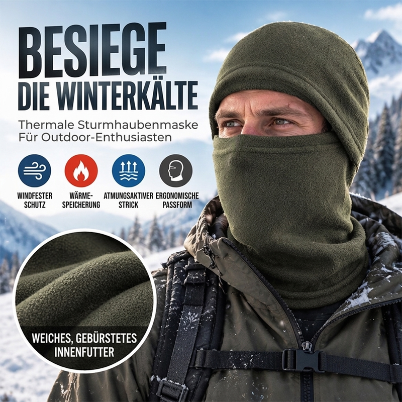 Winterwinddichte Wärmende Fahrrad-Balaclava