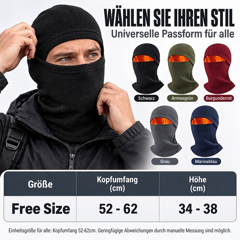 Winterwinddichte Wärmende Fahrrad-Balaclava