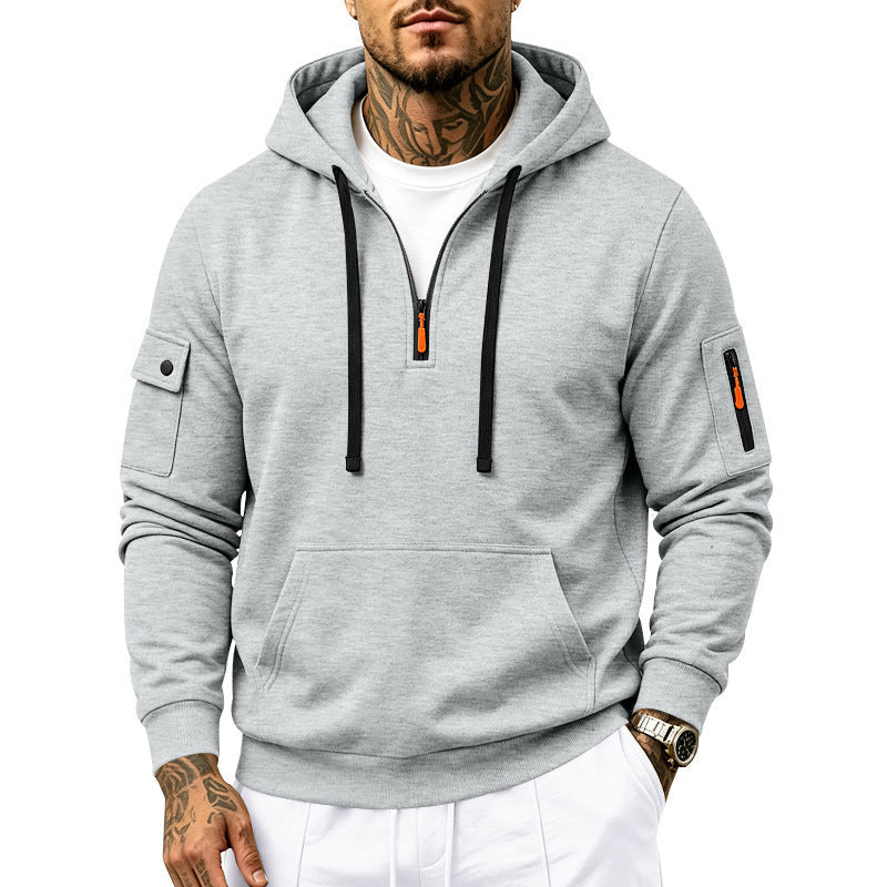 ✨Neu eingetroffen✨Herren-Sweatshirt mit Kapuze, schweres Fleecefutter, lockere Passform, lässige Arbeitskleidung für Herbst und Winter