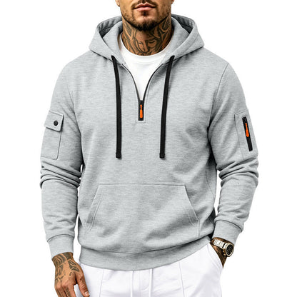 ✨Neu eingetroffen✨Herren-Sweatshirt mit Kapuze, schweres Fleecefutter, lockere Passform, lässige Arbeitskleidung für Herbst und Winter