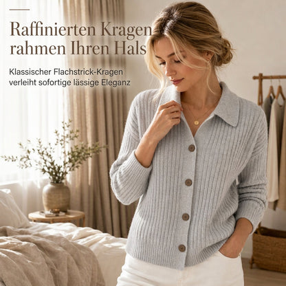 Freizeit-Strickjacke für Damen mit lockerer Passform