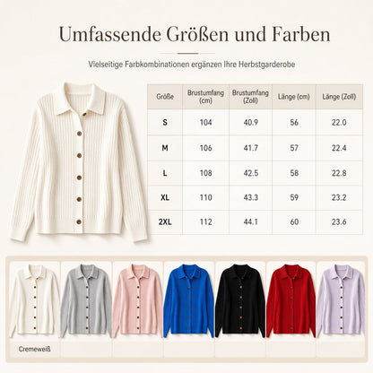 Freizeit-Strickjacke für Damen mit lockerer Passform