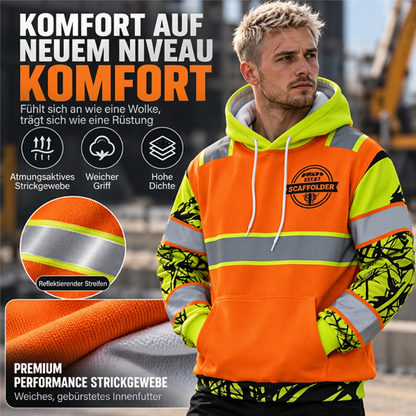 🥳Alles im Sale! Schnell sein!🥳 Herren Hochsichtbarer Reflektierender Kapuzenpullover