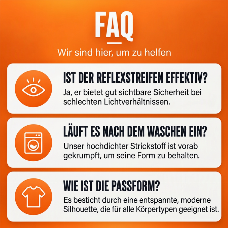 🥳Alles im Sale! Schnell sein!🥳 Herren Hochsichtbarer Reflektierender Kapuzenpullover