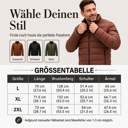 Herren Winterjacke, winddicht und wärmend
