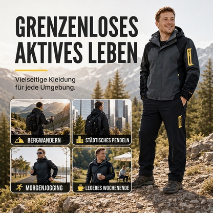 ⏰Beliebt und bald ausverkauft!⏰ Herren Farbblock-Winddichte Outdoor-Jacke