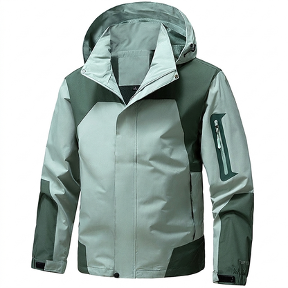 ⏰Beliebt und bald ausverkauft!⏰ Herren Farbblock-Winddichte Outdoor-Jacke