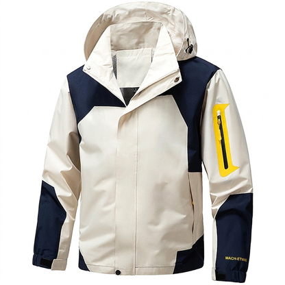 ⏰Beliebt und bald ausverkauft!⏰ Herren Farbblock-Winddichte Outdoor-Jacke