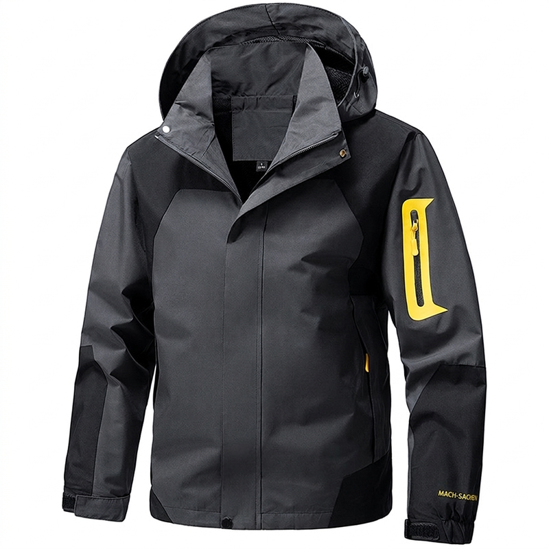 ⏰Beliebt und bald ausverkauft!⏰ Herren Farbblock-Winddichte Outdoor-Jacke