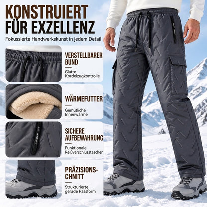 🛍️✨Herren Winter Cargohose mit Plüschfutter