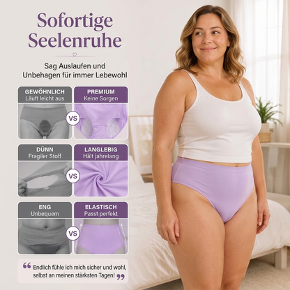🩲 Damen Plus Size Menstruationsunterwäsche | Keine Seitenlecks, kein drückender Bund – Sicher, atmungsaktiv & bequem für die Periode ✨
