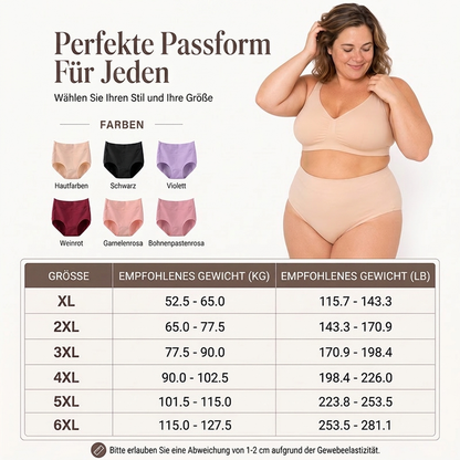 🩲 Damen Plus Size Menstruationsunterwäsche | Keine Seitenlecks, kein drückender Bund – Sicher, atmungsaktiv & bequem für die Periode ✨
