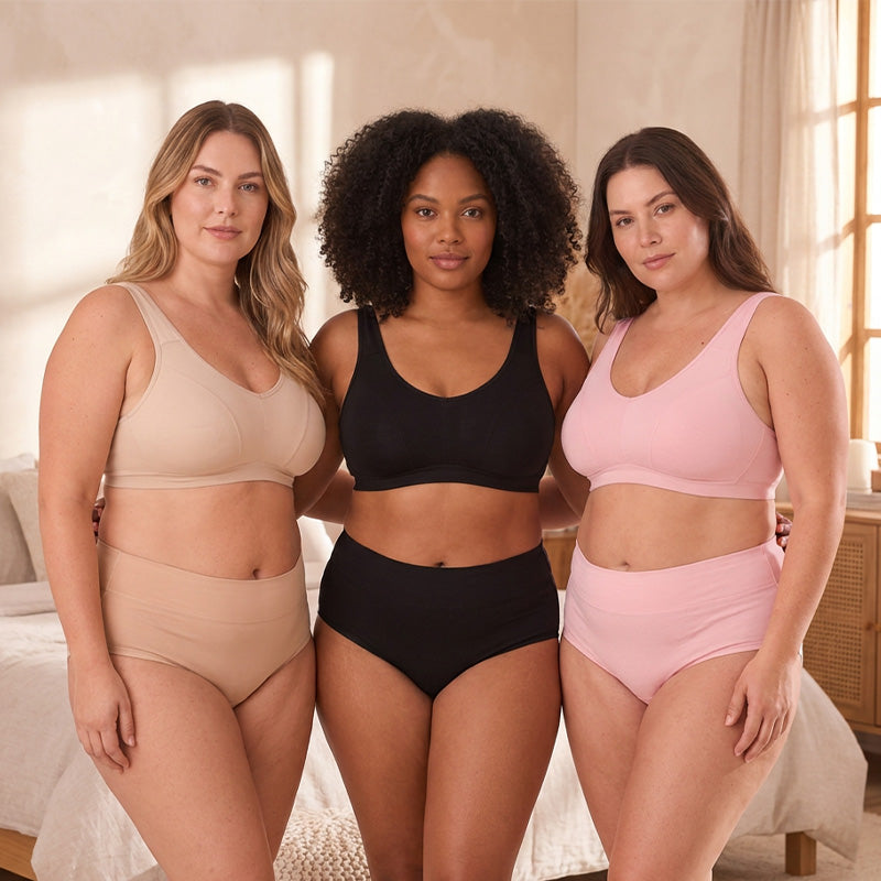 🩲 Damen Plus Size Menstruationsunterwäsche | Keine Seitenlecks, kein drückender Bund – Sicher, atmungsaktiv & bequem für die Periode ✨
