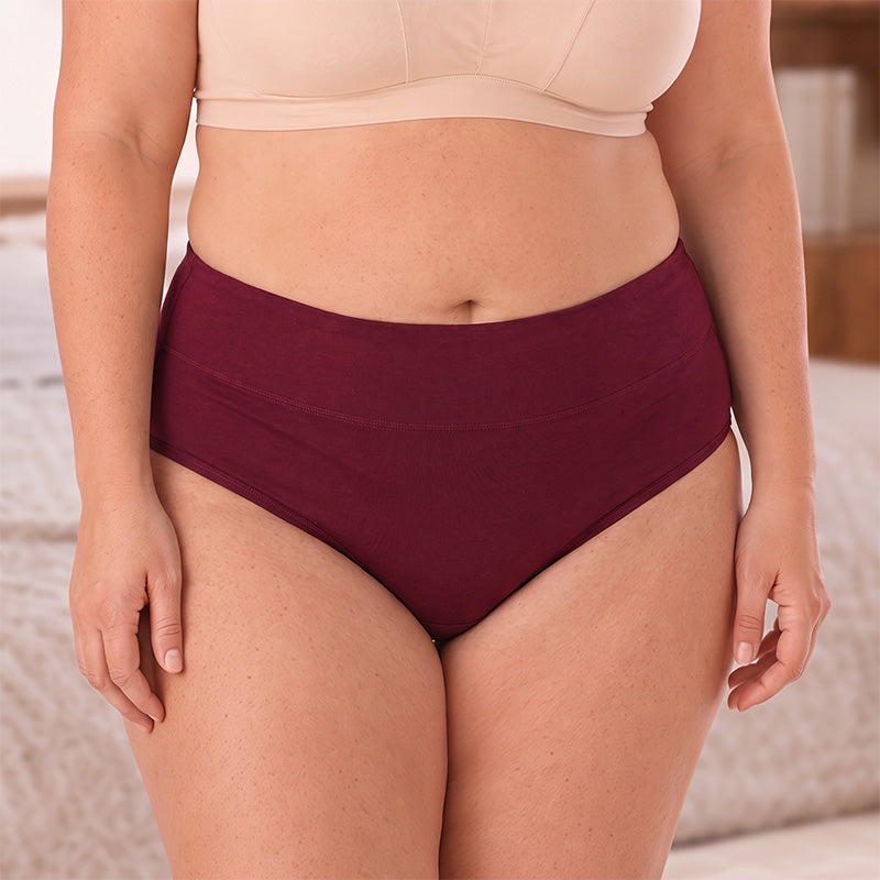 🩲 Damen Plus Size Menstruationsunterwäsche | Keine Seitenlecks, kein drückender Bund – Sicher, atmungsaktiv & bequem für die Periode ✨