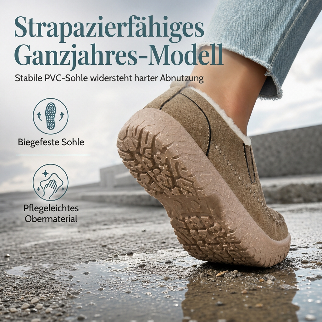 Damen Slip-On Winterstiefel aus Baumwolle – warm, bequem, rutschfest & weit geschnitten