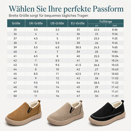 Damen Slip-On Winterstiefel aus Baumwolle – warm, bequem, rutschfest & weit geschnitten