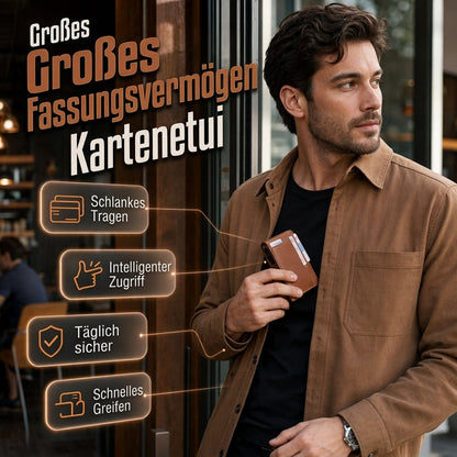 Schlankes minimalistisches Brieftasche für Herren mit RFID-Schutz